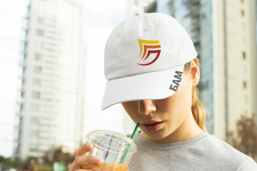 Кепка с нанесением изображения