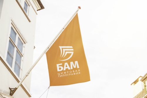 Флаг с логотипом